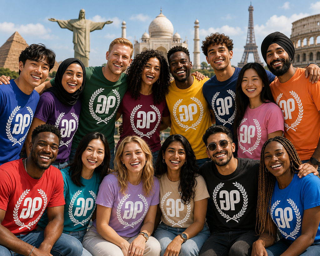 Gamphace wearers from around the world in every colourway
