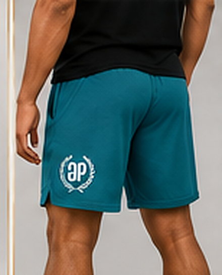 Gamphace shorts with the crest and back print